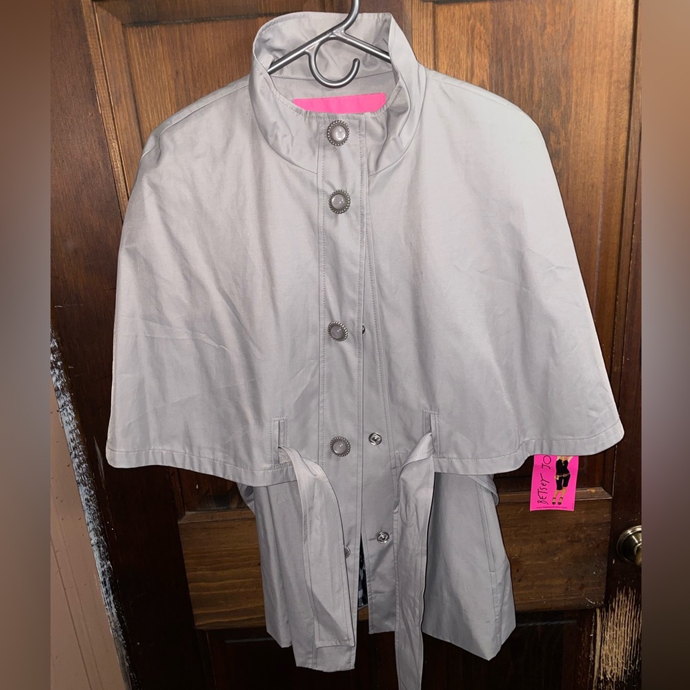 betsey johnson waterproof shawl raincoat